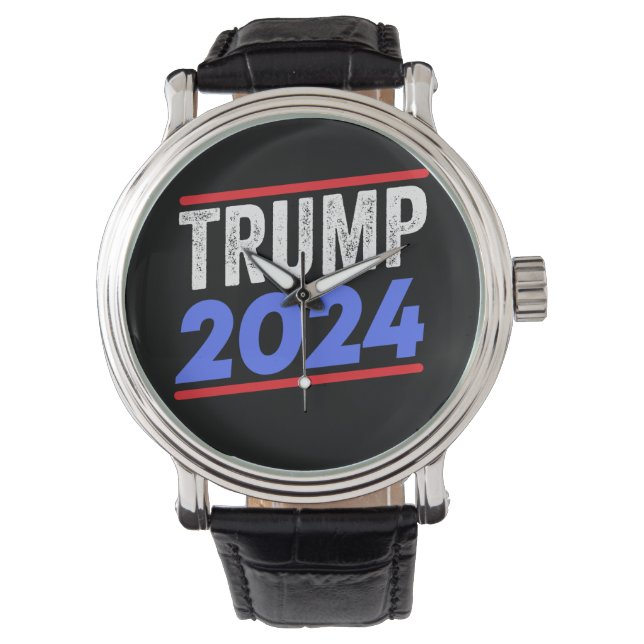 Reloj De Pulsera Trump 2024 For President Donald Jr. Maga Election (Anverso)