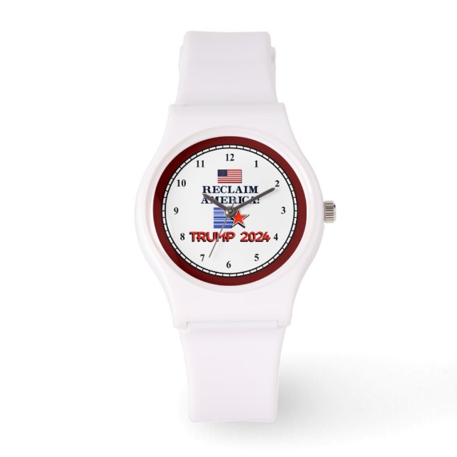 Reloj De Pulsera Trump 2024 Reclama América Watch (Anverso)