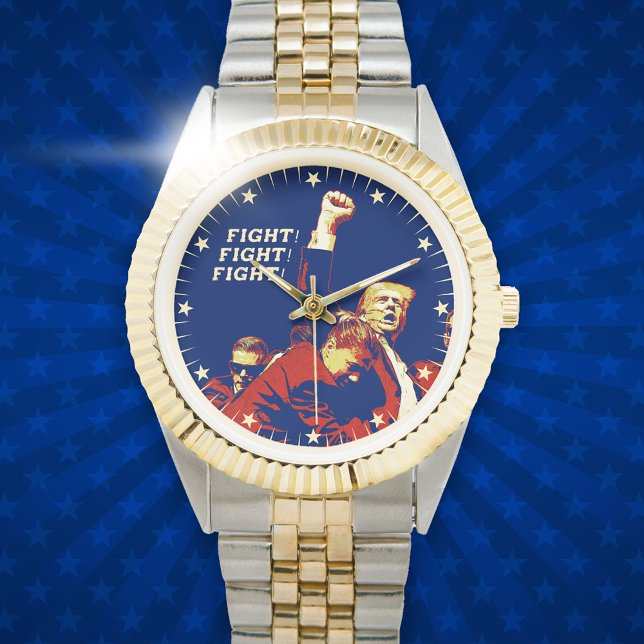 Reloj De Pulsera Trump Fight Fight Fight Fight estilo patriótico vi (Subido por el creador)