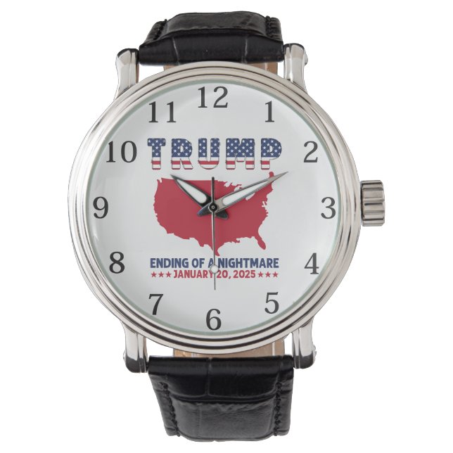 Reloj De Pulsera Trump Fin De Una Pesadilla  (Anverso)