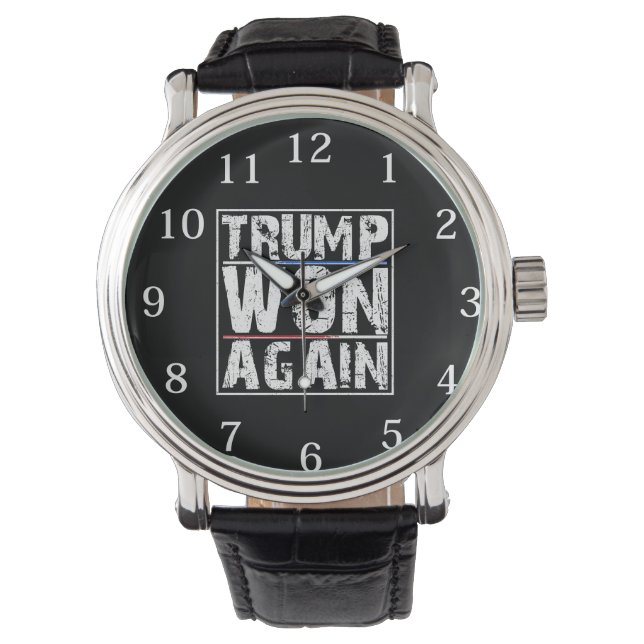 Reloj De Pulsera Trump Ganó De Nuevo (Anverso)
