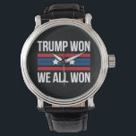 Reloj De Pulsera Trump ganó la bandera de Estados Unidos ganada por<br><div class="desc">Trump ganó la bandera de Estados Unidos ganada por Trump en 2024</div>