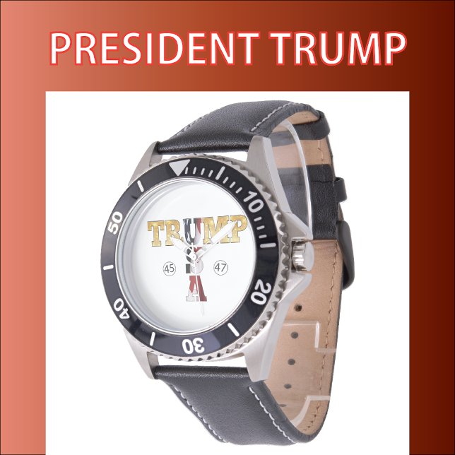 Reloj De Pulsera Trump Gold 💖 Presidencial USA 45 47 (Subido por el creador)