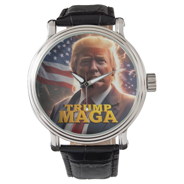 Reloj De Pulsera Trump MAGA (Anverso)