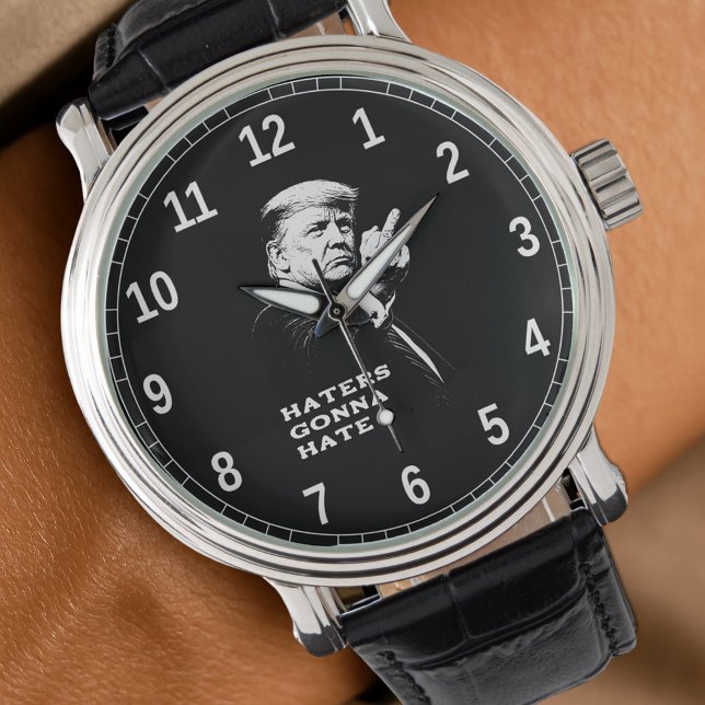 Reloj De Pulsera Trump Middle Finger 2026 Meme Funny (Subido por el creador)