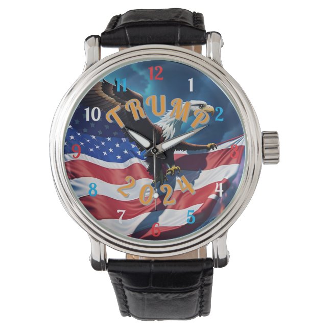 Reloj De Pulsera TRUMP para PRESIDENTE 2024 (Anverso)