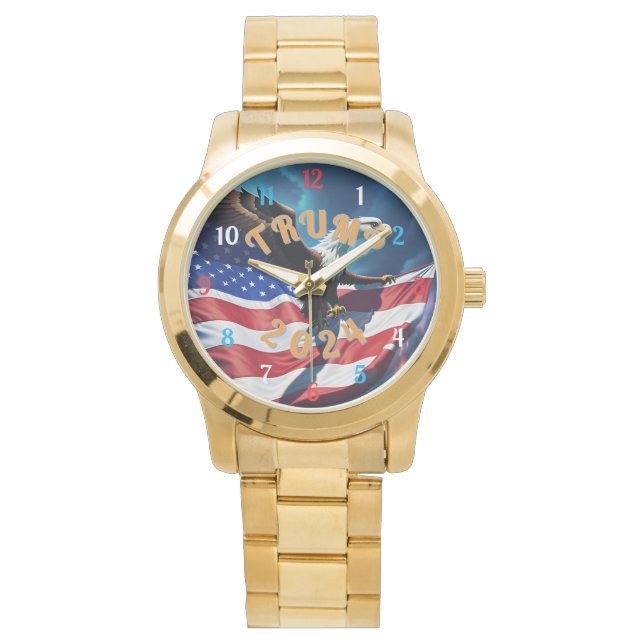 Reloj De Pulsera TRUMP para PRESIDENTE 2024 (Anverso)