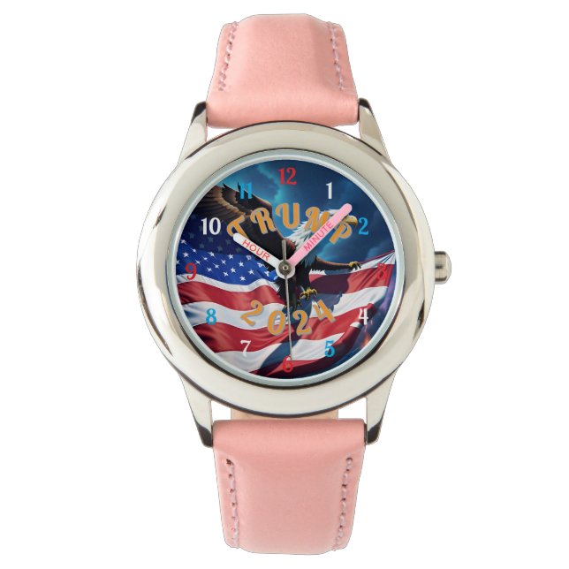 Reloj De Pulsera TRUMP para PRESIDENTE 2024 (Anverso)