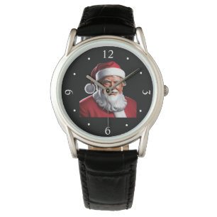 Reloj De Pulsera Trump Santa Navidades: Diseño patriótico festivo