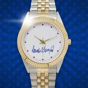 Reloj De Pulsera Trump Signature estrellas azules y rayas rojas est