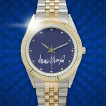 Reloj De Pulsera Trump Signature estrellas y rayas azul oscuro<br><div class="desc">Trump Signature estrellas de color azul oscuro y rayas Watch,  un regalo asombroso para los amantes del patriotismo y de las triunfos</div>