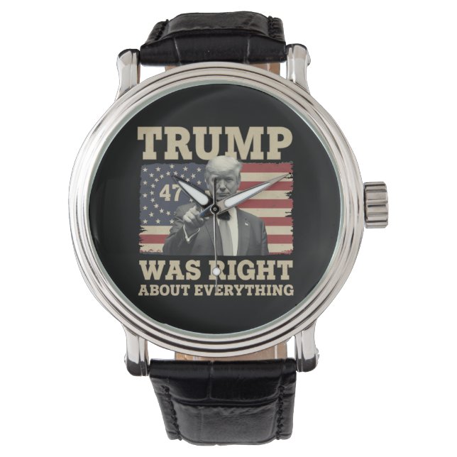 Reloj De Pulsera Trump tenía razón sobre todo Estados Unidos (Anverso)