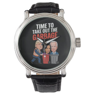 Reloj De Pulsera Trump Tiempo De Sacar La Basura