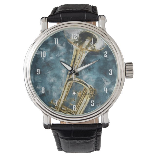 Reloj De Pulsera Trumpet de Blues (Anverso)