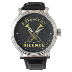Reloj De Pulsera Trumpet Player I Destruye el silencio