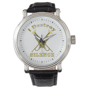 Reloj De Pulsera Trumpet Player I Destruye el silencio