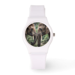 Reloj De Pulsera "Trunk to Trunk: A Gentelphant Embrace"