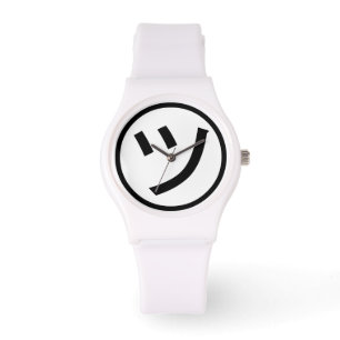Reloj De Pulsera ㋡ Tsu Kana Katakana Sonriente Emoji / Emoticon