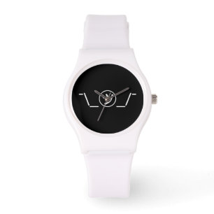 Reloj De Pulsera Tsu Kana Shrug Emoticon ¯\_ ㋡_/ Ø Kaomoji japonés