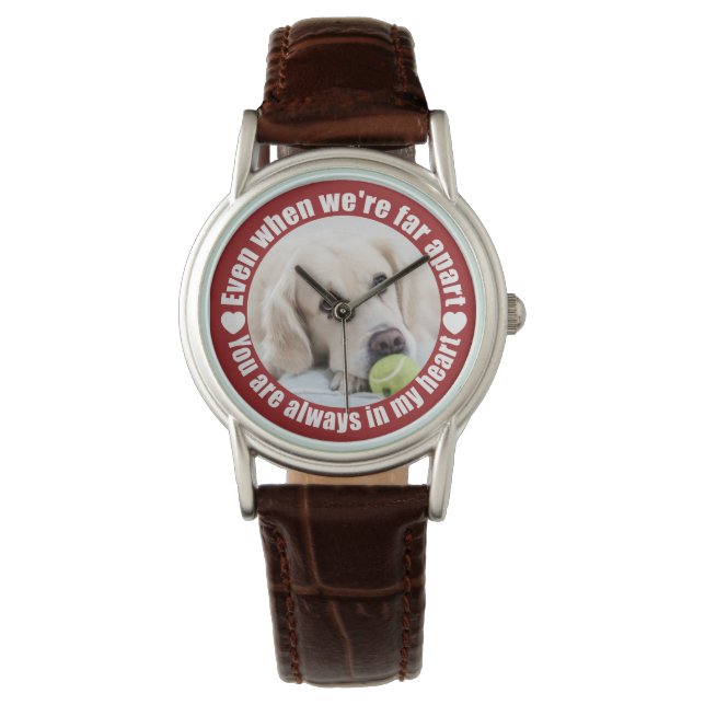 Reloj De Pulsera TU FOTO Far Apart Love watts (Anverso)