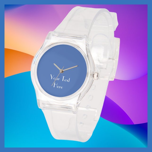 Reloj De Pulsera Tu foto y texto limpian la muñeca de silicona (Subido por el creador)