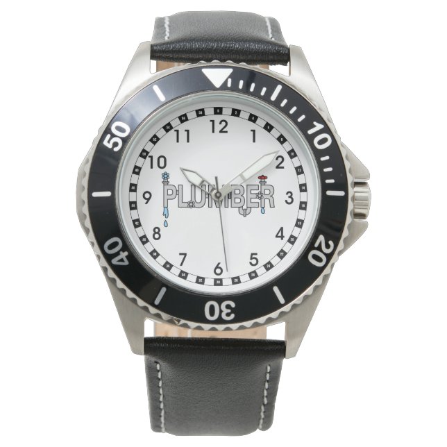 Reloj De Pulsera Tuberías de fontanero (Anverso)