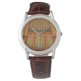 Reloj De Pulsera Tuberías de órganos dorados