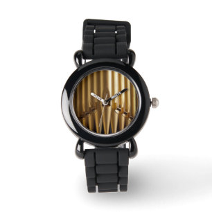 Reloj De Pulsera Tubos de órgano de oro