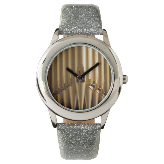 Reloj De Pulsera Tubos de órgano de oro (Anverso)