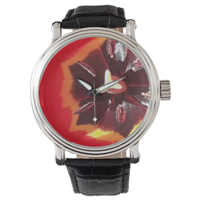Reloj De Pulsera Tulip Rojo Scarlet (Anverso)