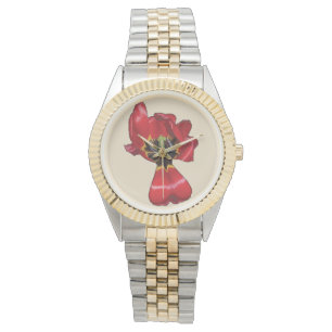 Reloj De Pulsera Tulipán rojo de Sharon