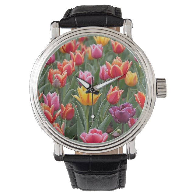 Reloj De Pulsera Tulipanes holandeses (Anverso)