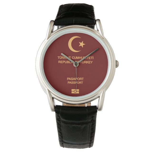 Reloj De Pulsera Turkiye passport wristwatch (Anverso)