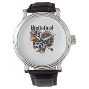 Reloj De Pulsera Tuvo un moo gracioso Día de Acción de Gracias en T