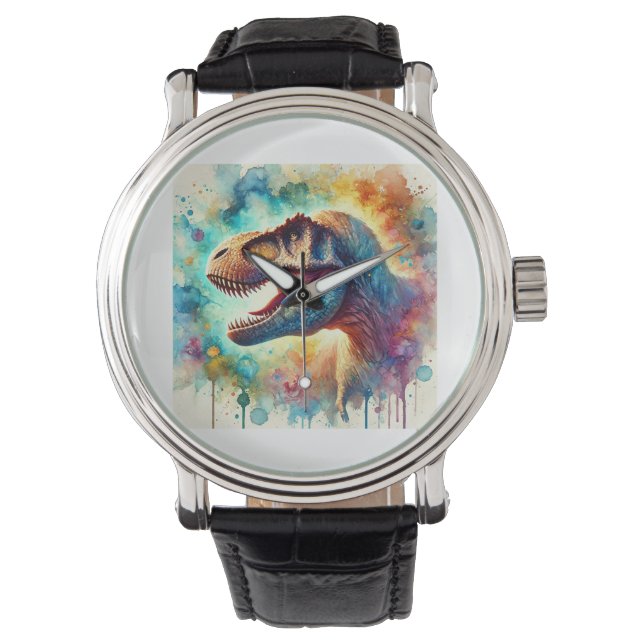 Reloj De Pulsera Tyrannosaurus Rex 160724AREF238 - Watercolor (Anverso)