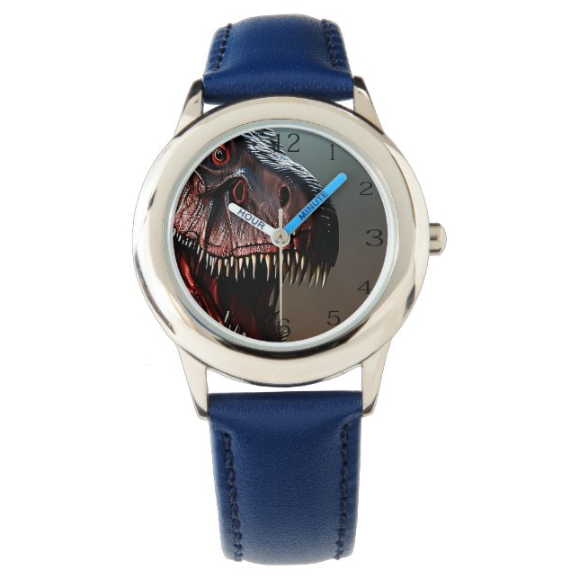 Reloj De Pulsera Tyrannosaurus Rex Scary Face, niños vigilados (Anverso)