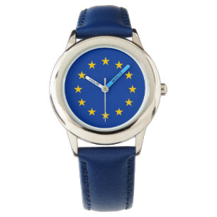 Reloj De Pulsera UE - Permanecer - Bandera de la Unión Europea