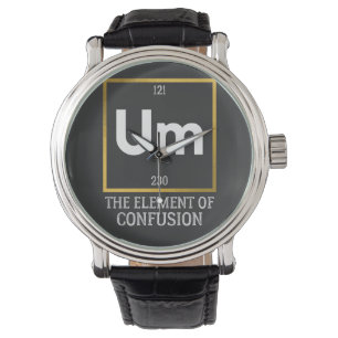 Reloj De Pulsera Um El elemento de la camiseta de confusión