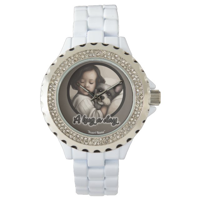 Reloj De Pulsera Un abrazo al día (Anverso)