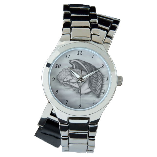 Reloj De Pulsera Un ángel durmiente en las nubes del cielo (Anverso)