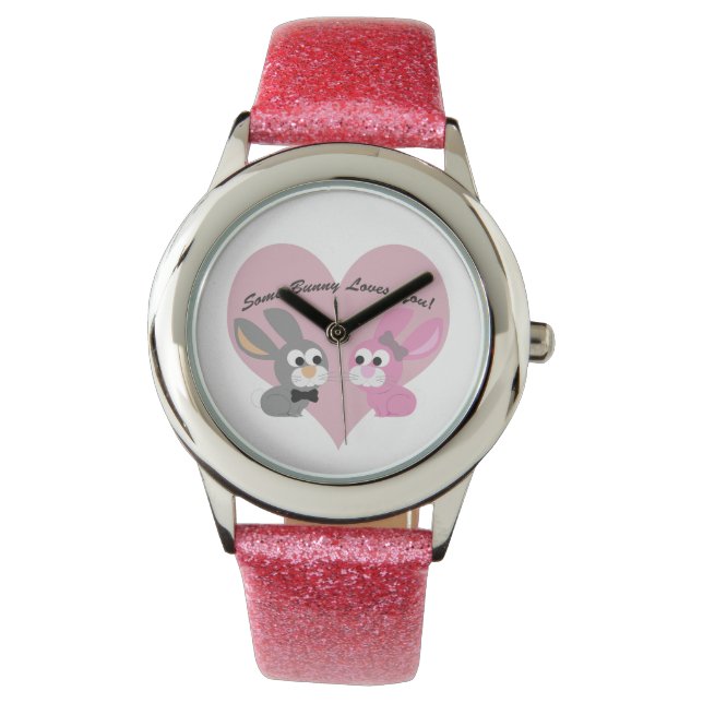 Reloj De Pulsera ¡Un conejito te ama! (Anverso)