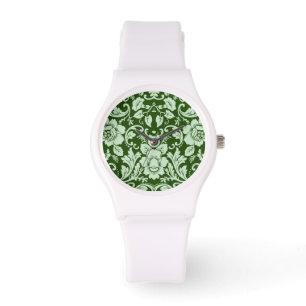 Reloj De Pulsera Un damasco floral antiguo