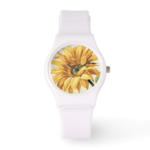 Reloj De Pulsera Un girasol en la plena floración