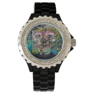 Reloj De Pulsera Un Graffiti De Horror De Calla