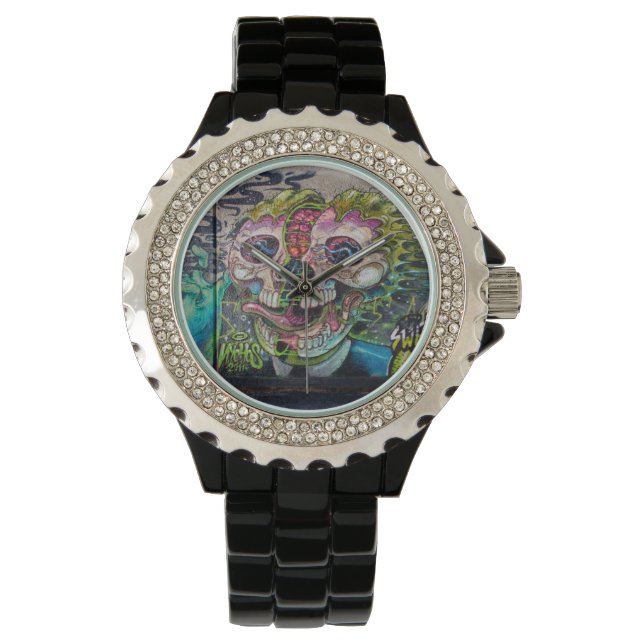 Reloj De Pulsera Un Graffiti De Horror De Calla (Anverso)