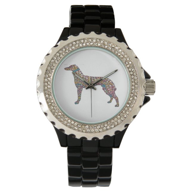 Reloj De Pulsera Un Greyhound Diamante de imitación (Anverso)