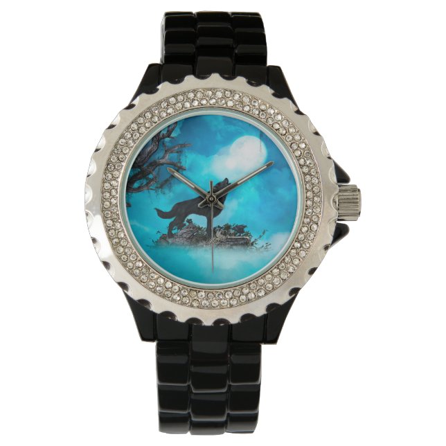 Reloj De Pulsera Un lobo asombroso (Anverso)