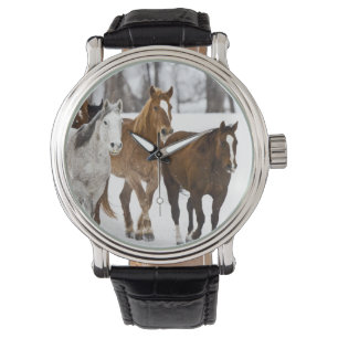 Reloj De Pulsera Un paisaje invernal de carrera