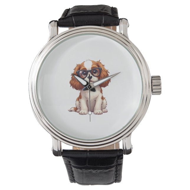 Reloj De Pulsera Un perro lindo Rey Charles Spaniel (Anverso)