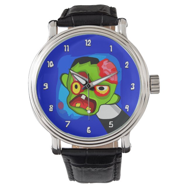 Reloj De Pulsera Un Personalizado muy divertido Zombie con lápiz a  (Anverso)